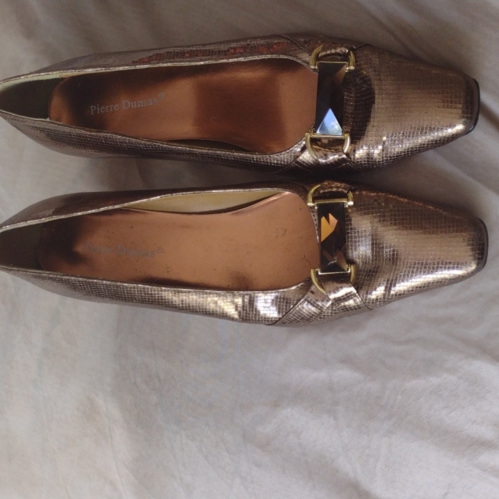 Gold women's heels